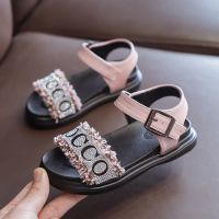 女童凉鞋2021韩版夏季新款儿童女孩公主鞋中大童凉鞋母女亲子鞋