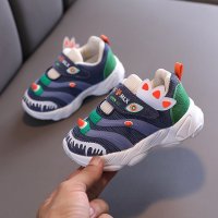 小童毛毛虫鞋男童秋季新款1-2—3岁软底防滑宝宝鞋网鞋女运动鞋