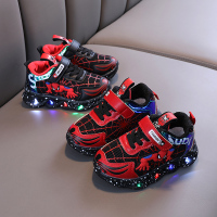 男童鞋儿童小宝宝蜘蛛侠运动鞋秋季透气网面防滑运动鞋子1-6岁3