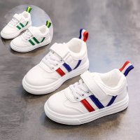 儿童小白鞋2021秋季单鞋男童女童板鞋皮面百搭3透气小童4童鞋6岁5