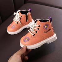 儿童时尚马丁靴2021秋新款韩版男童鞋英伦风女童靴子中小童皮靴潮