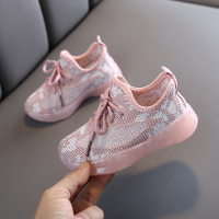 宝宝运动鞋女1-3岁婴儿透气网面袜子鞋男小童软底2春秋飞织学步鞋