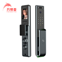 凡帝亚智能门锁FDY-M06 视频对讲、电子猫眼、移动侦测、抓拍照片、全自动开锁和上锁、LED显示屏、6种开锁方式