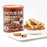 藤野一村日式网红巧克力卷罐装128g