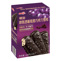 明治朗姆酒葡萄黑巧克力雪糕228g(6支)