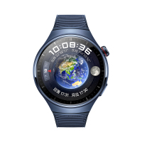 华为/HUAWEI WATCH 4 Pro 48mm 蔚蓝地球 蓝色航天钛合金表壳 蓝色复合表带 智能运动蓝牙手表 eSIM4G独立通话 高血糖风险评估研究 ECG心电分析