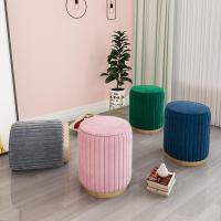 涵杨化妆凳北欧梳妆台凳子轻奢椅子卧室沙发换鞋时尚客厅网红圆凳布艺