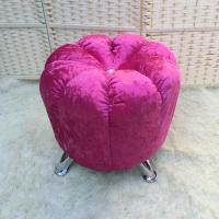 涵杨圆墩绒布南瓜凳墩子穿鞋换鞋凳沙发凳实木儿童凳子小凳子板凳矮凳