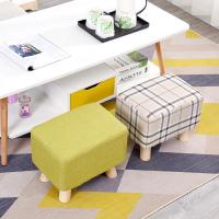 涵杨实木换鞋凳搁脚凳厅长条凳脚踏板凳布艺沙发矮凳子长方形床尾凳