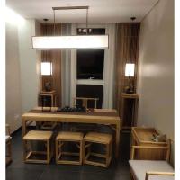 涵杨实木方凳老榆木板凳家用餐凳禅意茶室小矮凳民宿凳子新中式换鞋凳