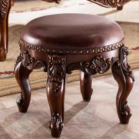 涵杨小凳子换鞋凳美式圆凳茶几凳家用沙发凳客厅矮凳欧式儿童皮凳