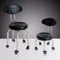 涵杨带轮小凳子家用圆凳靠背滑轮移动沙发凳带娃儿童学步矮凳洗衣板凳