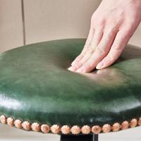 涵杨成人家用高凳子简约客厅餐厅桌凳可摞叠省空间铁艺软座椅圆形板凳