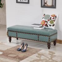 涵杨服装店换鞋凳实木试衣间储物凳更衣室长条凳子沙发凳皮箱凳床尾凳