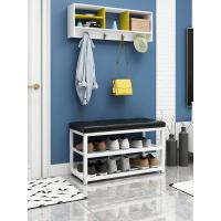 涵杨服装店换鞋凳家用床尾储物沙发凳子长方形休息鞋店收纳凳多层鞋架