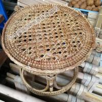 涵杨植物藤编凳子 腾篾凳子椅子 大小板凳防滑凳餐桌椅子换鞋凳