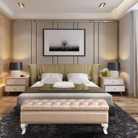 涵杨欧式客厅脚踏换鞋凳卧室床尾沙发凳 美式衣帽间收纳储物箱长条凳