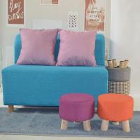 涵杨沙发布艺矮软脚凳茶几板凳定制LOGO印字儿童小圆椅订做换鞋坐凳子