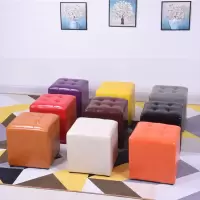 涵杨皮凳子家用客厅茶几矮凳圆凳小板凳墩子服装店北欧简约坐墩沙发凳
