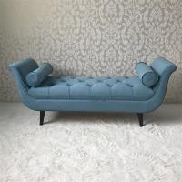 涵杨美式布艺床尾凳北欧简约卧室床边凳贵妃床尾沙发客厅衣帽间换鞋凳