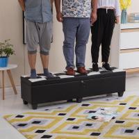 涵杨长条实木沙发凳娃娃收纳箱储物娃娃收藏箱子储物皮凳带锁沙发