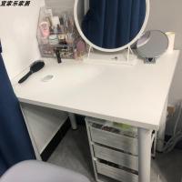 白色电脑桌子办公 网红桌ins北欧书桌写字桌简约出租房改造化妆桌