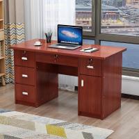 办公桌子办公室简约租房单人带锁卧室台式电脑桌家用书桌小写字台