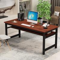 极简书桌订做电脑台式桌简约定做尺寸家用两层架子学生租房小桌子