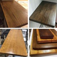 实木板材定制松木板榆木板餐桌面板原木材料一字搁板飘窗吧台隔板
