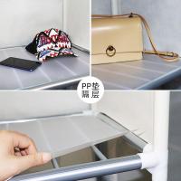 布衣柜钢管加粗加固加厚全钢架衣橱大号双人家用出租房简易挂衣柜