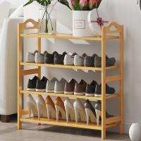 竹鞋架超薄置物架玩具收纳架简易多层家用口楼道省空间好看花架