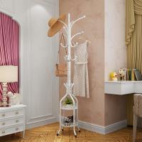 简约现代家用衣帽架落地挂衣架卧室衣服架子挂钩杆客厅置物大衣架