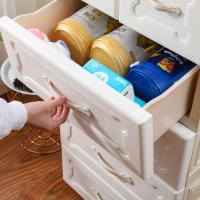 加厚大号收纳柜抽屉式儿童婴儿玩具整理箱五斗柜宝宝衣柜整理柜子