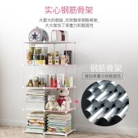 儿童简易衣柜宝宝小孩塑料组装婴儿经济型小衣橱卡通收纳储物柜子