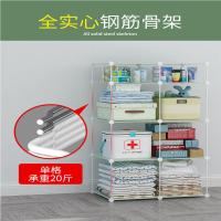 简易衣柜牛津布收纳架双人钢管加粗加固塑料推拉新款儿童收纳柜