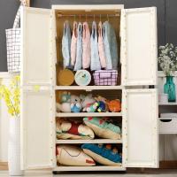 大号双开式儿童衣柜塑料抽屉式收纳柜子婴儿衣柜加厚整理储物柜