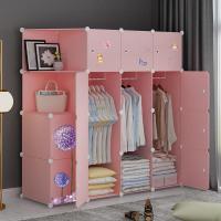 简易衣柜布组装家用布艺衣橱折叠儿童衣服学生宿舍储物柜收纳柜子
