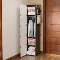 衣柜实木简易推拉儿童房间大收纳架组装布储物柜子小经济型