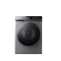 米家小米10kg滚筒洗烘一体洗衣机智能投放直驱变频炫彩触控屏低燥银离子除菌尊享版 XHQG100MJ203