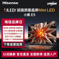 海信电视小墨 E5 85英寸1024分区Mini LED墨晶屏 288HZ高刷液晶平板智能大屏 85E5N-D