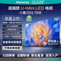 海信电视小墨 75E5Q 75英寸 超画质U+Mini LED 墨晶屏 300Hz高刷 DeepSeek AI智能