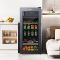 容声126升 家用客厅办公室一级能效冷藏除菌净味玻璃门 JC-126RSY