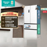 海信小榴莲500冰箱真空保鲜零嵌入式冰箱家用法式四开门超薄双系统一级能效 BCD-500V5FZKQD