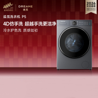 追觅 P5滚筒洗衣机10KG全自动超薄DD变频纯平大筒径冷水护色洗觅岩灰DWF10P50TACN