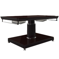 步升-家家爱2代紫咖啡单柱智能电暖升降茶几电取暖桌火炉电烤桌