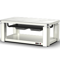 步升-家家福3代米白大理石1.38米智能语音声控电暖升降茶几取暖桌