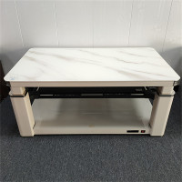 步升-家家福5代玉砂浮雕1.38米智能语音声控电暖升降茶几取暖桌