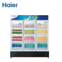 Haier/海尔 SC-1050HS(商流)立式三门商用展示柜侧开门冷藏保鲜冰柜玻璃门饮料柜麻辣烫展示柜 企业价商用冷柜