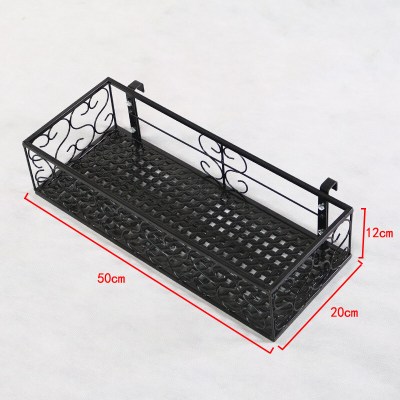 阳台挂钩花盆架 窗台置物架阳台花架花盆挂架挂式花盆架窗户室内铁艺多肉花架子