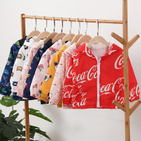 秋冬新款儿童休闲冲锋衣男童外套卡通女童洋气可爱宝宝上衣潮